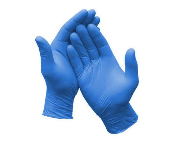 Guantes de nitrilo azul premium - 100 piezas