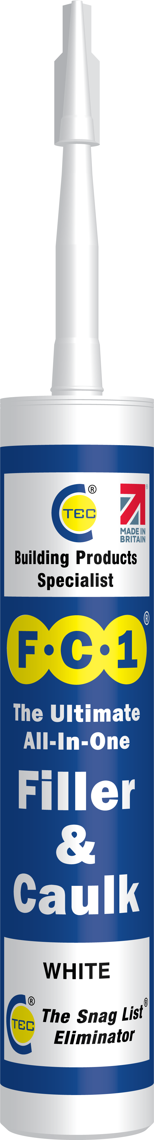 CT1 Filler & Caulk – High-Performance, Flexible Gap Filler & Decorating Caulk for Interior & Exterior Use