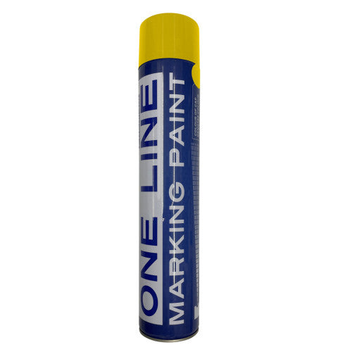 Yellow Line Marking Spray Paint 750ml – Fast-Drying & Durable Aerosol for High-Visibility Marking