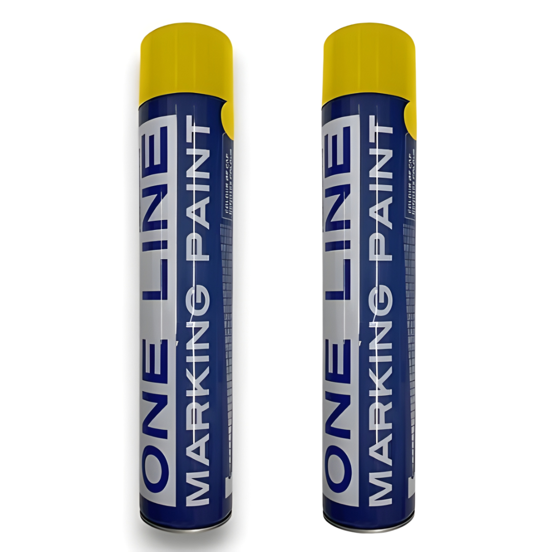 Yellow Line Marking Spray Paint 750ml – Fast-Drying & Durable Aerosol for High-Visibility Marking