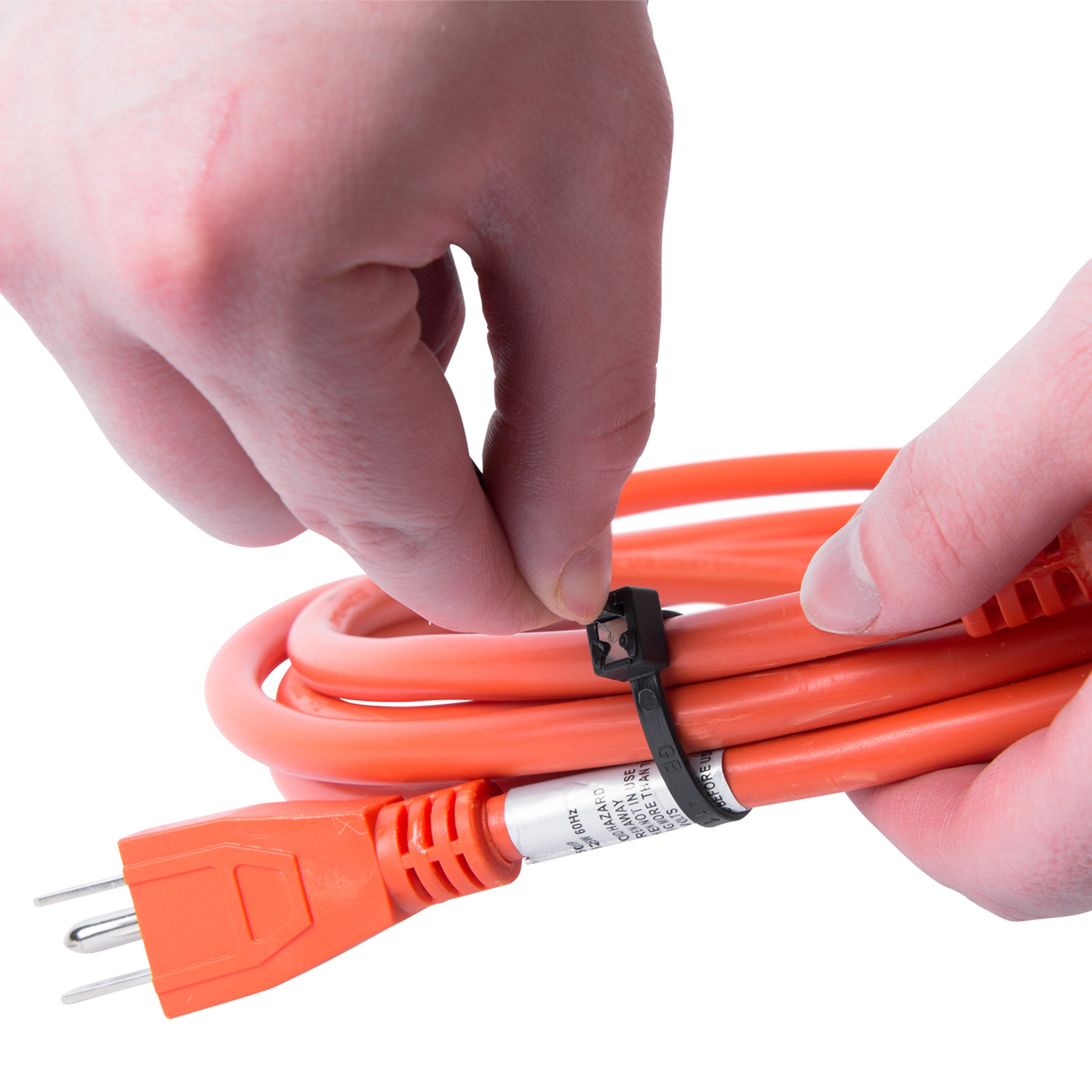 Heavy-Duty Black Cable Ties – High-Grade UV-Stabilised Nylon Ties for Medium Cable Bundling (300mm x 4.8mm, Pack of 100)