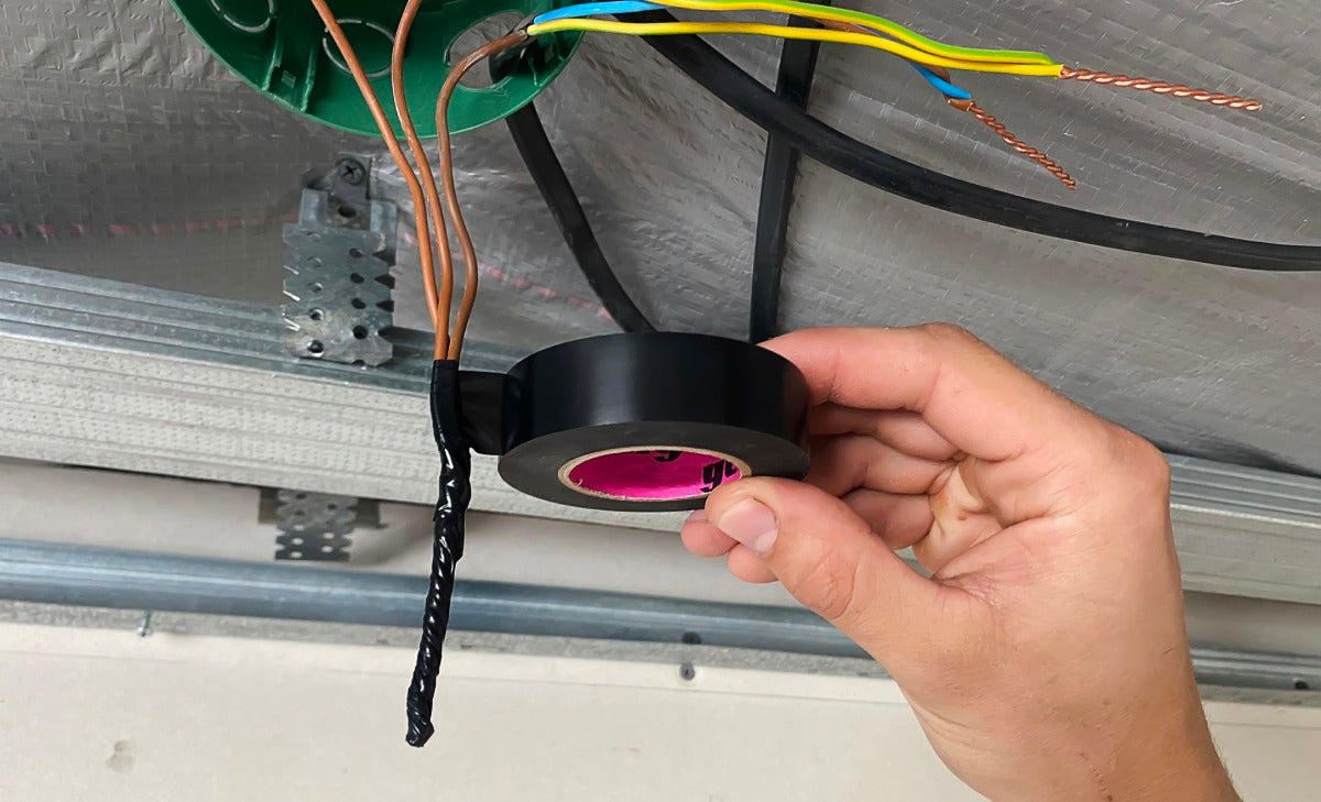 PVC Tape Size: 19mmx33m Roll - BLACK – High-tack PVC tape for insulation, repairs, and bundling. Easy to tear. Leaves no sticky residue - Price Per Roll