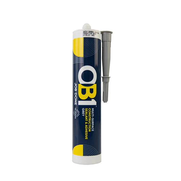 OB1 Grey Construction Sealant & Adhesive 290Ml