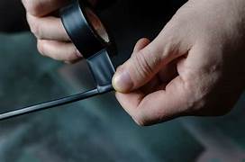PVC Tape Size: 19mmx20m Roll - BLACK – High-tack PVC tape for insulation, repairs, and bundling. Easy to tear. Leaves no sticky residue - Price Per Roll