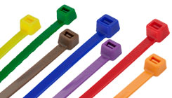Bridas para cables de colores, 762 mm x 9,0 mm, color morado, paquete de 100