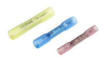 Pala hembra termorretráctil azul de 6,3 mm totalmente aislada - Paquete de 100