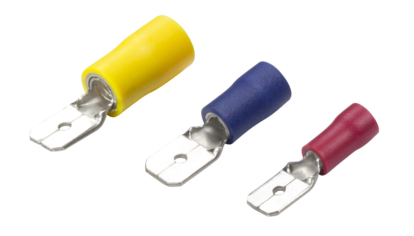 Terminales Red Tab (macho) de 6,3 mm - Paquete de 100