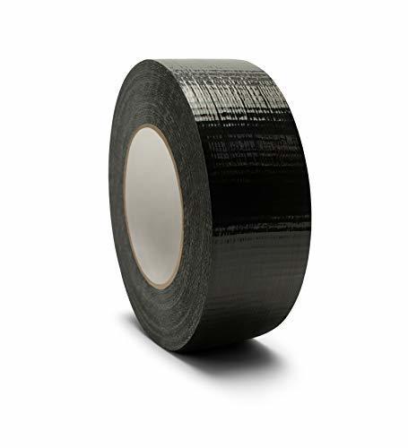 Cinta adhesiva/adhesiva de 100 mm x 50 m (NEGRO), malla 50 de 0,18 mm de grosor, por paquete