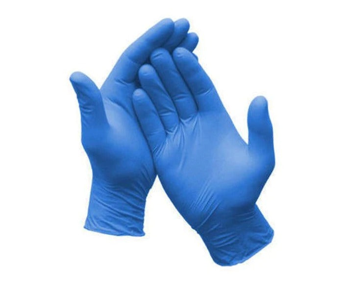 Premium Blue Nitrile Gloves- 100Pcs