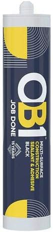 OB1 Black Construction Sealant & Adhesive 290Ml