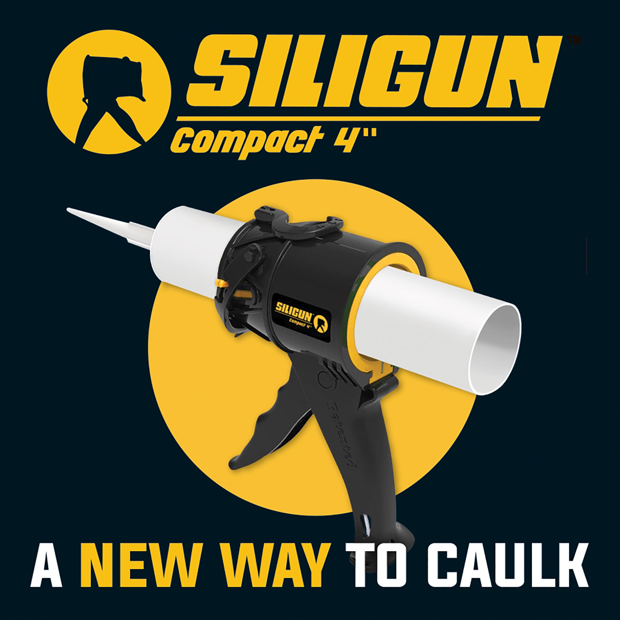 Siligun Caulk Gun Compact 4"