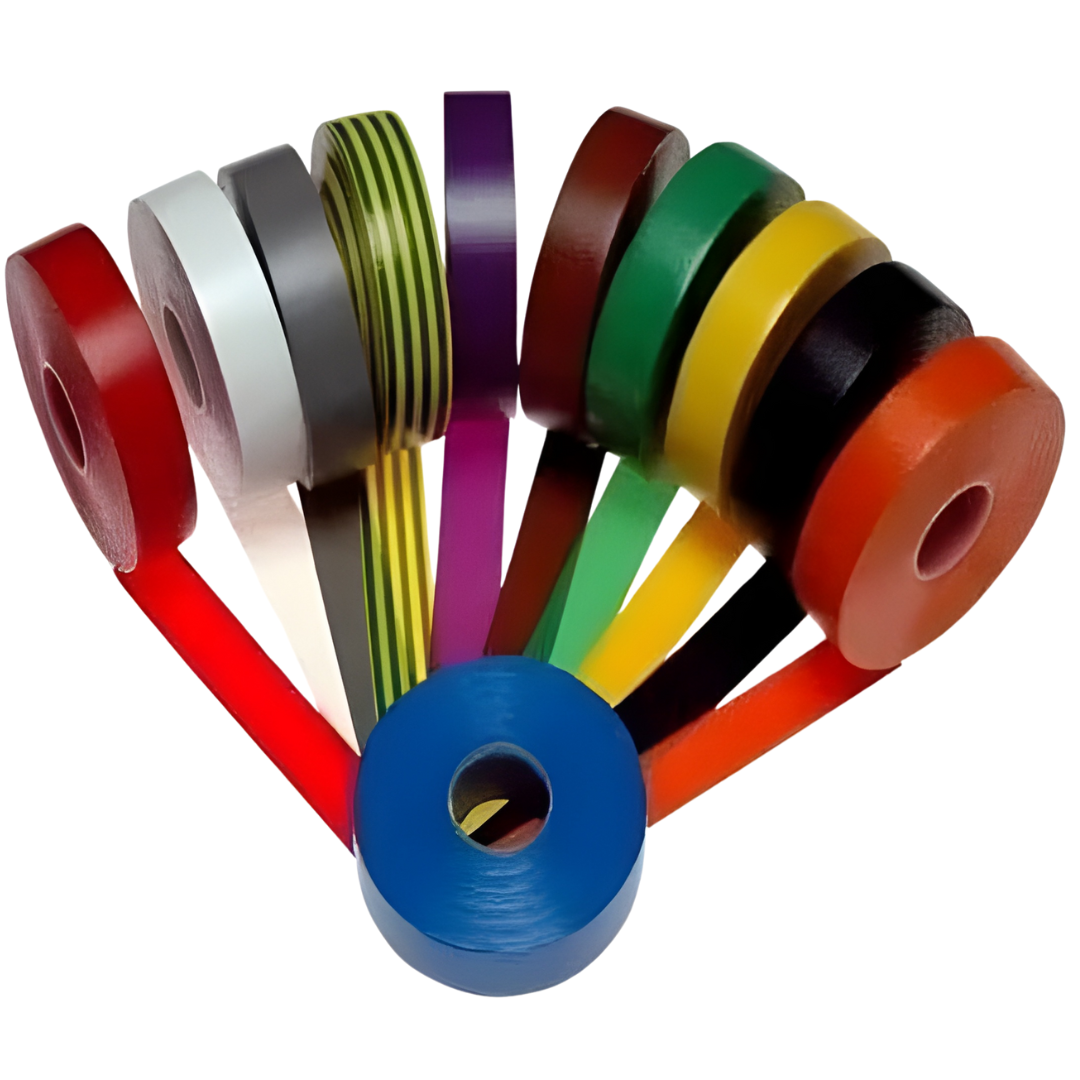 PVC Tape Size: 19mmx20m Roll - MIX - Pack of 10