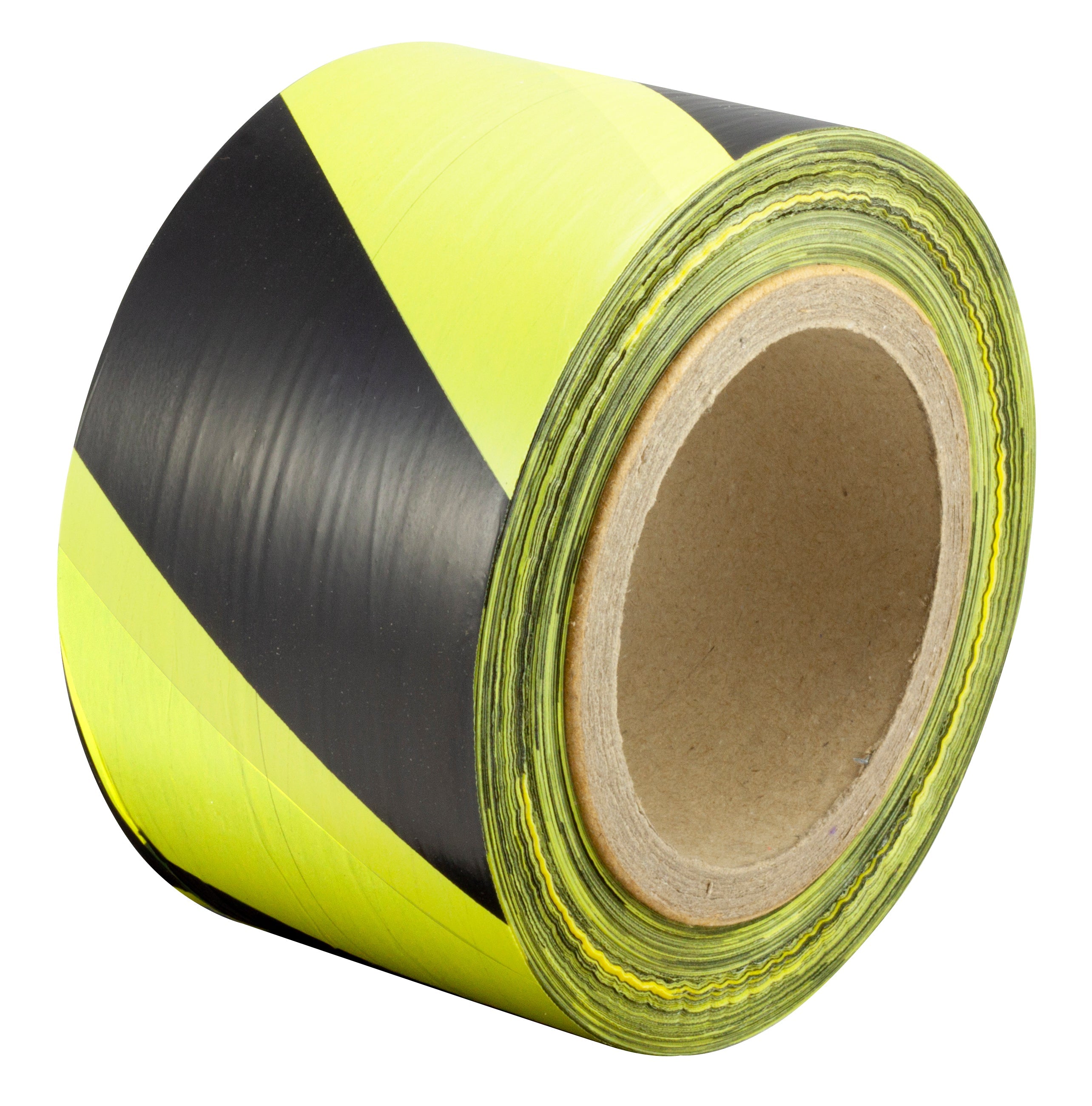 Non-Adhesive Barrier Tape (BLACK/YELLOW) 75mm x 500m x 20 Micron - Per Pack