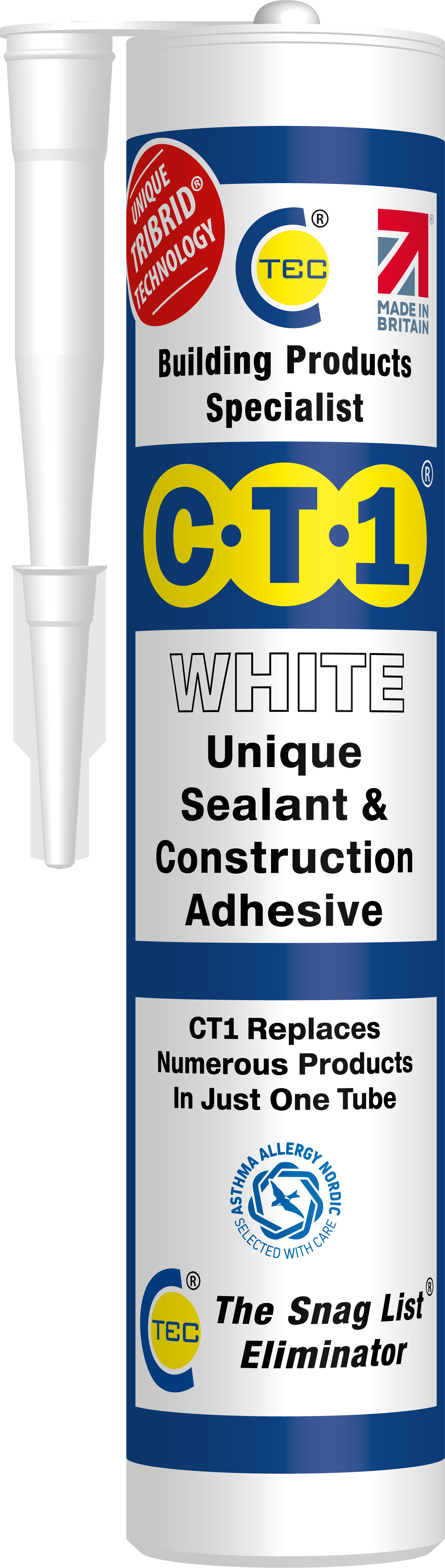 CT1 White Sealant and Adhesive 290ml
