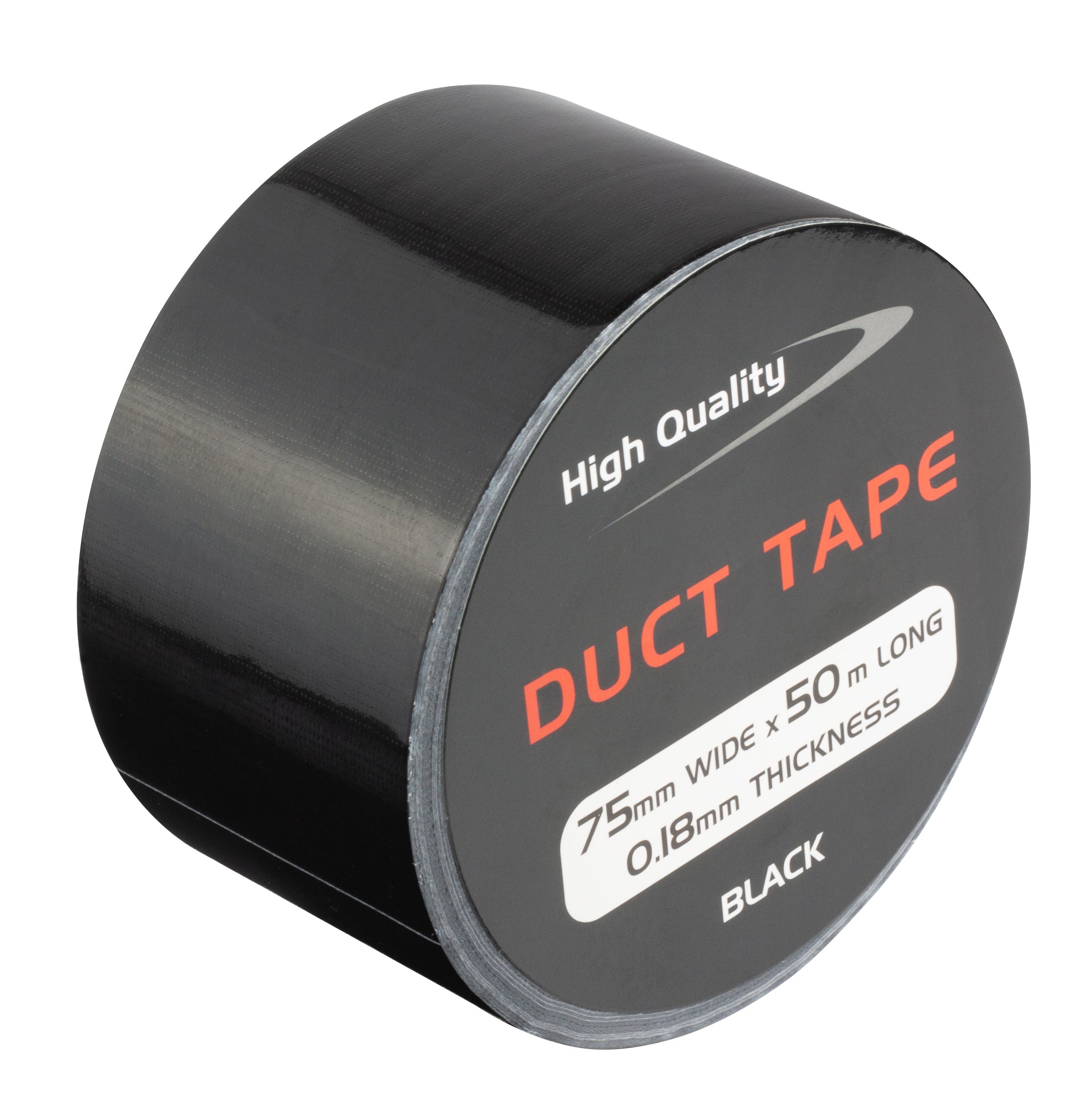 Gaffer/Duct Tape 75mm x 50m (BLACK) 50 Mesh 0.18mm Thickness  - Per Pack