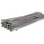 Premium Colored Cable Ties 370mm x 4.8mm Silver - Pack of 100