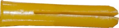 Yellow Plastic Wall Plugs 5/5.5mm - Per Pack