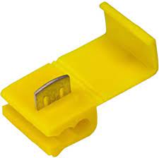 Yellow Low Voltage Connector terminals - Pack of 100